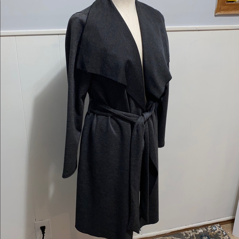 Shinestar Charcoal Belted Jacket size Medium - Picture 2 of 10
